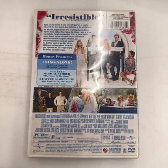 Mamma Mia! The Movie [DVD] Disc Tested, Working - Picture 2 of 3